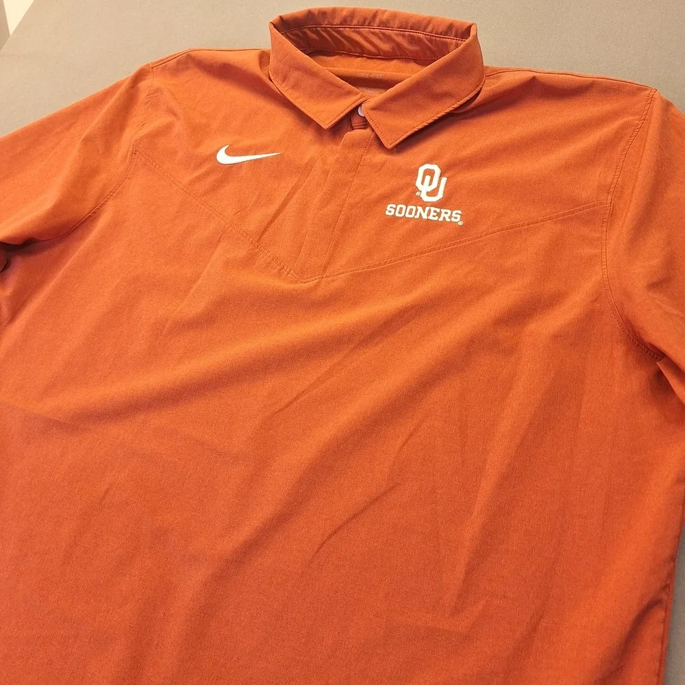 Nike Oklahoma Sooners Dri-FIT On-Field Polo Shirt Crimson Mens XL DN5630-613